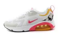 nike air max 200 chaussures de course at2568 103 wave white red